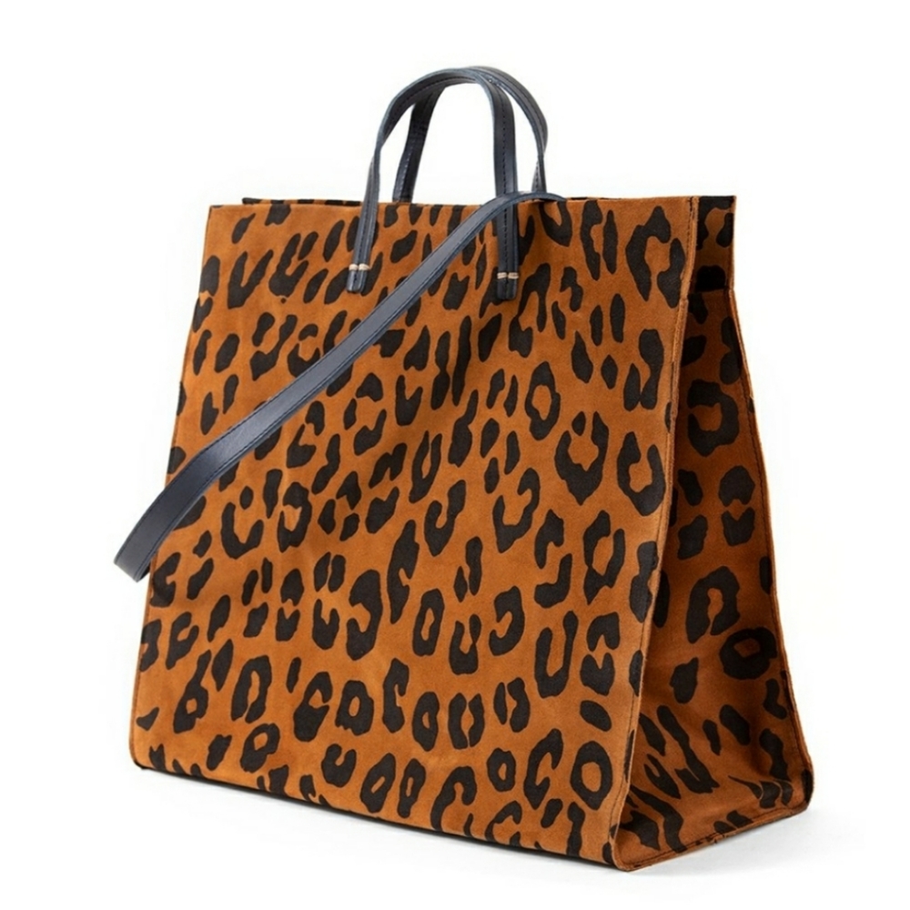 Clare V simple tote in leopard Brand new with tags